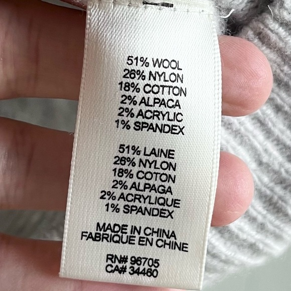 La Vie Rebecca Taylor Women’s Grey Knit Wool Alpaca Blend Floral Hoodie Sz Sm - Picture 10 of 14